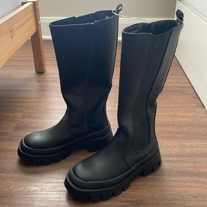 Target A New Day Knee High Chunky Black Boots